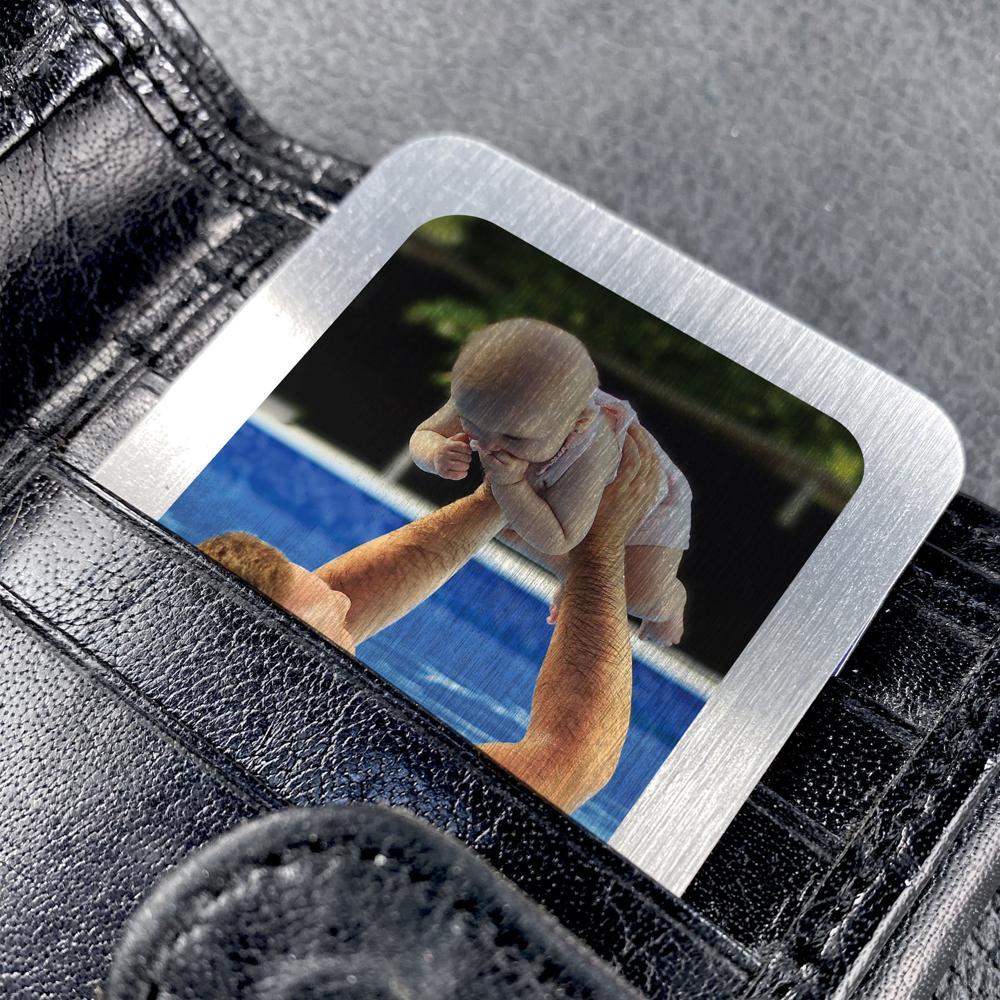 Valentines Gifts For Daddy Personalised Photo Wallet Card
