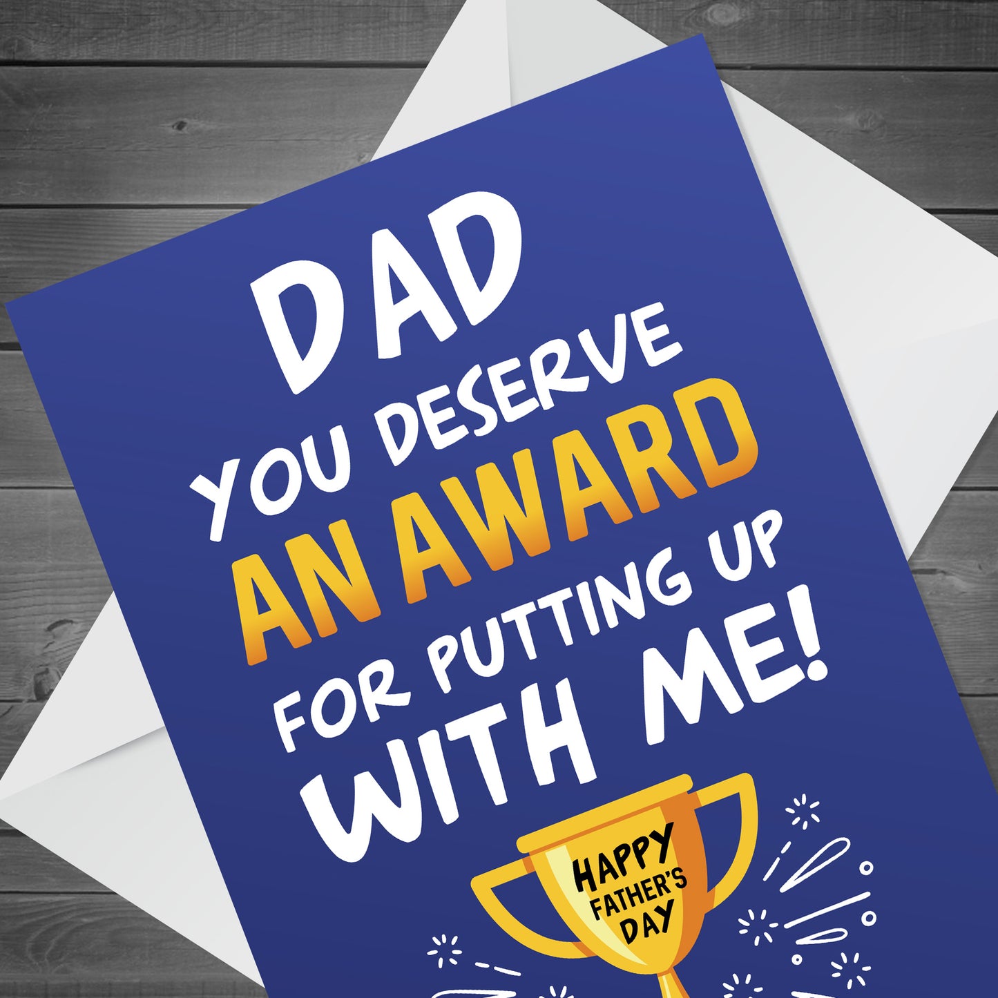 Mother's Day Card Award Funny Greeting Card for Dad Daughter Son