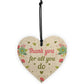 Thank You For All You Do Wood Heart Thank You Teacher Volunteer