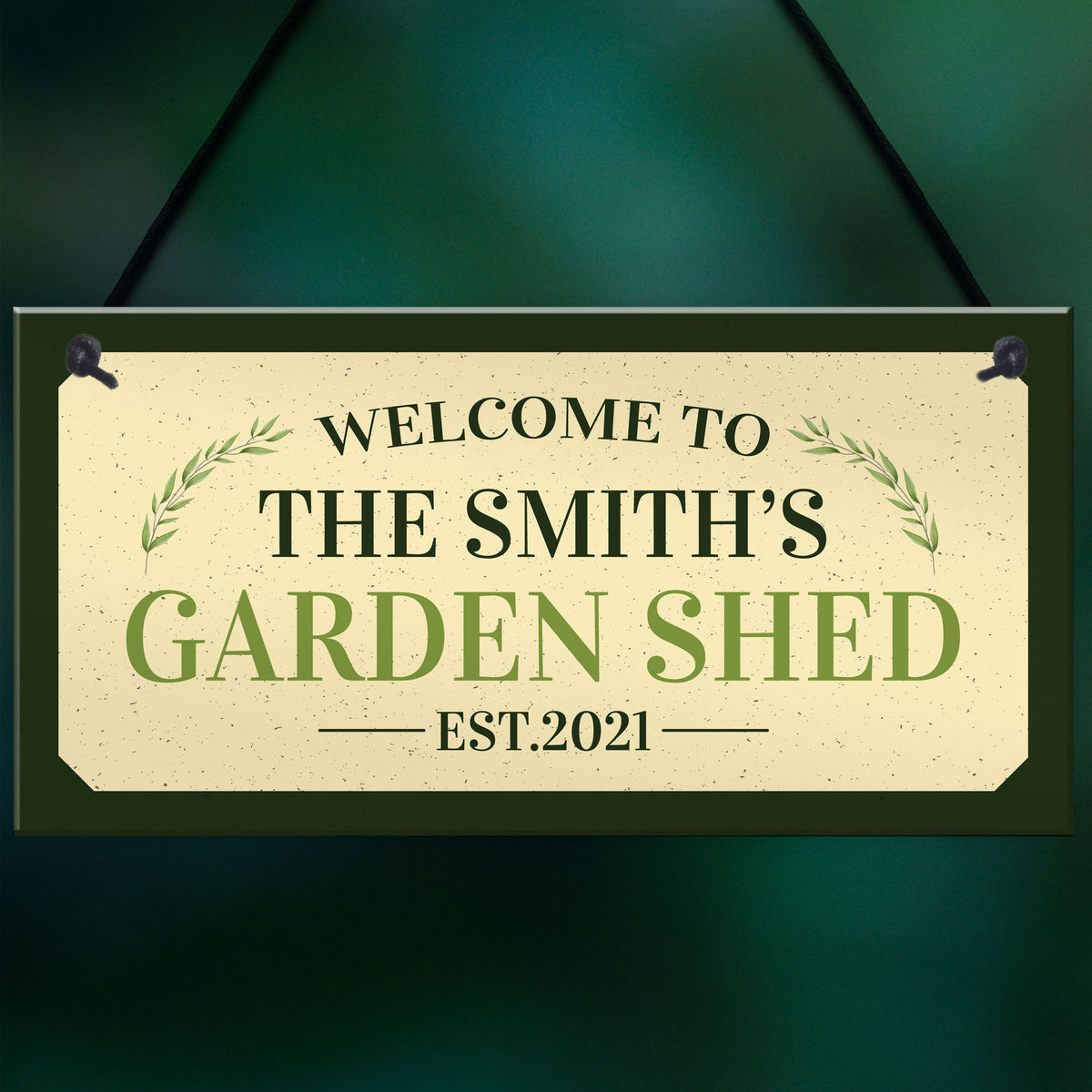 Personalised Sign For Garden Shed Novelty Garden Home Decor