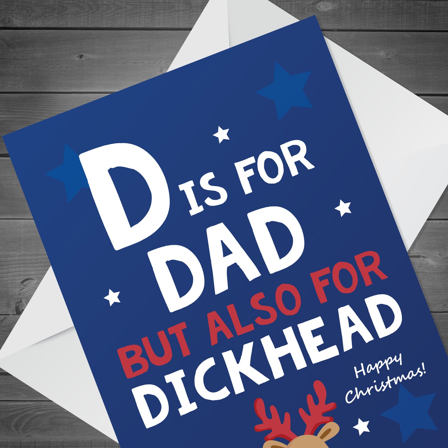 Funny Christmas Card For Dad Rude Offensive Card For Him