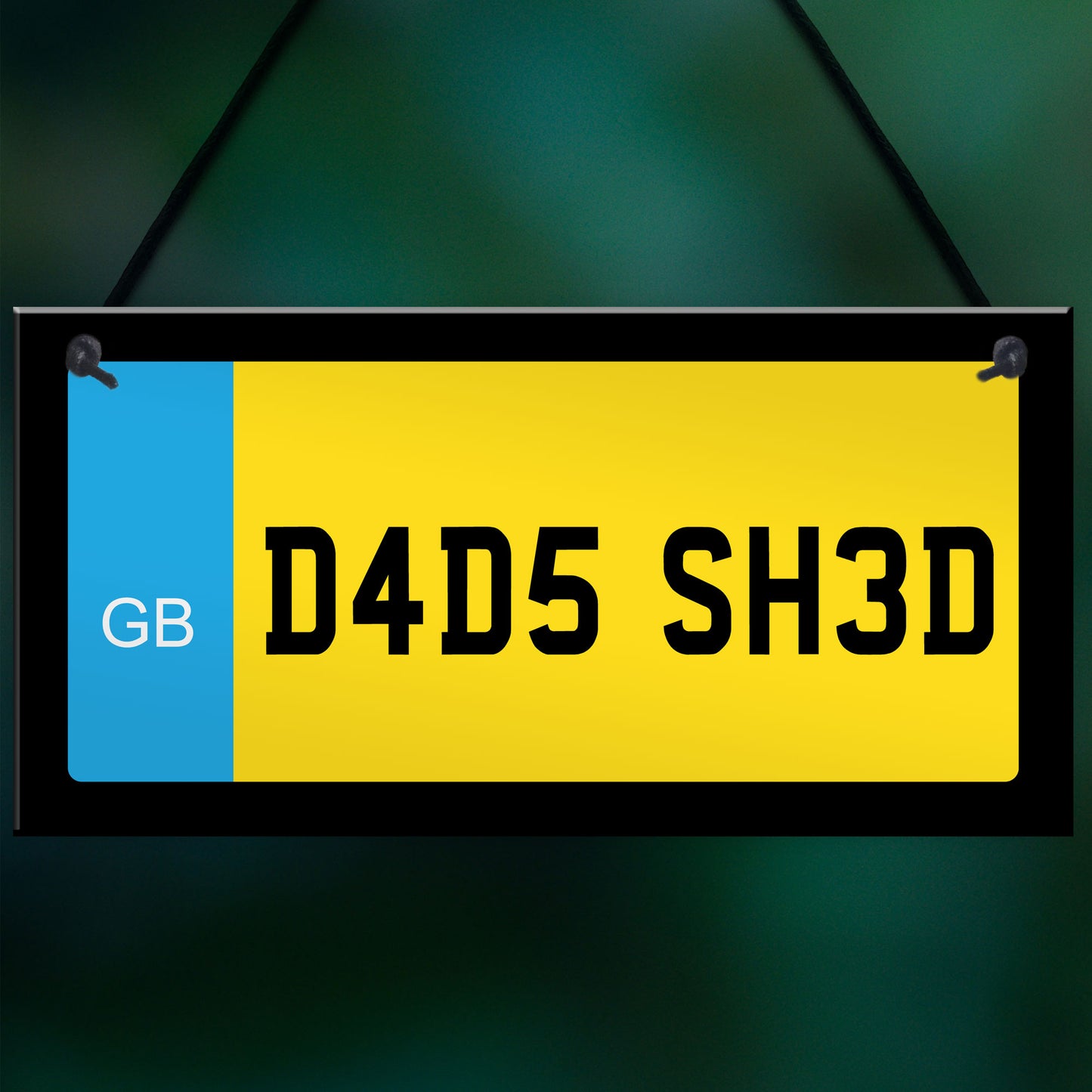 Novelty Dad Shed Sign Hanging Plaque Number Plate Sign Dad Gifts