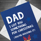 Joke Funny Christmas Card For Dad From Daughter Son A6 Card