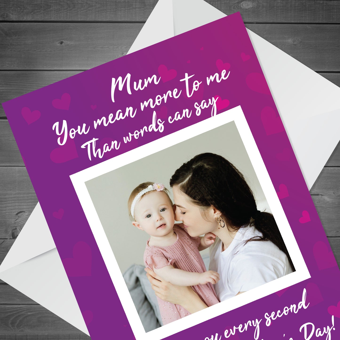 Mothers Day Personalised Card For Mum Custom Photo For Mum