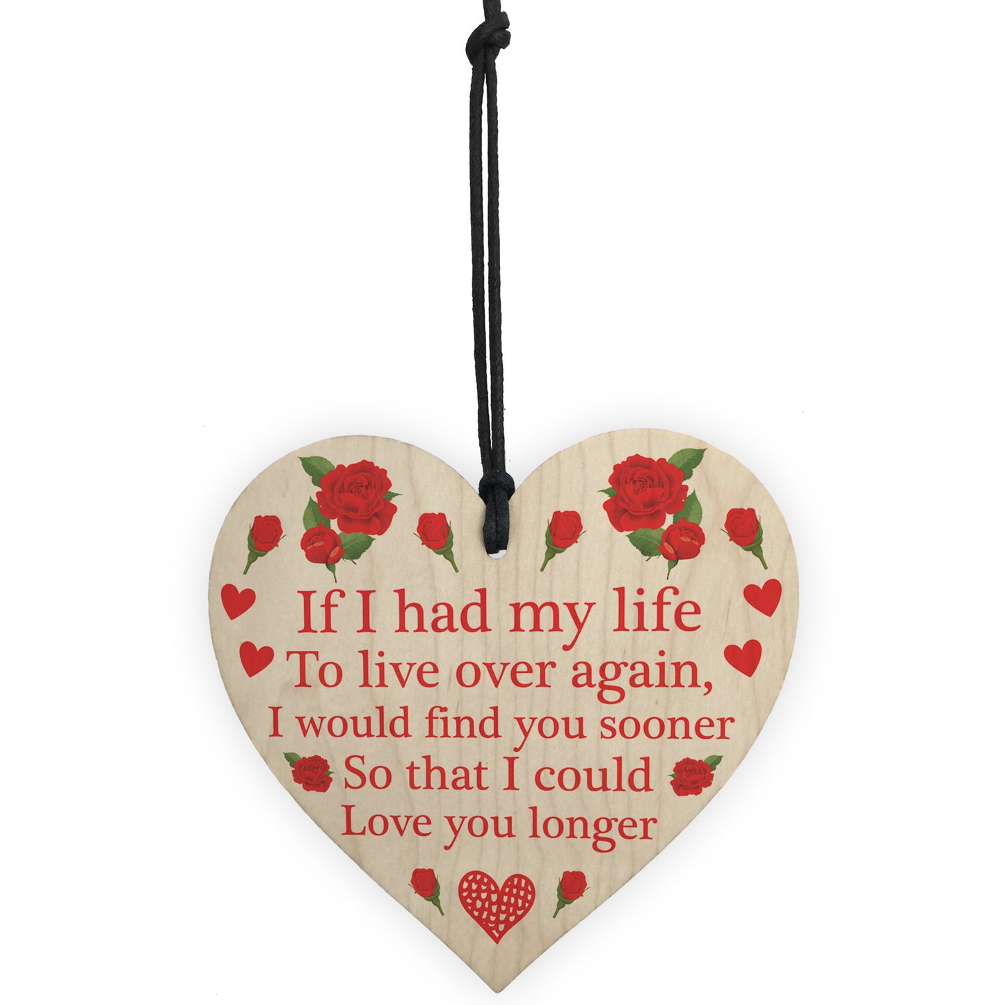 Wood Heart Gift For Him Her Valentines Anniversary Gift