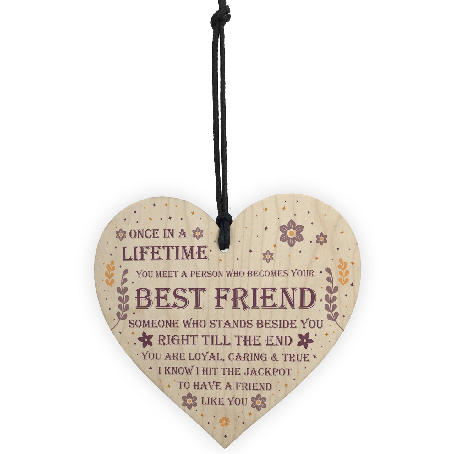 Best Friend Plaque Wood Heart Friendship Sign Best Friend Xmas