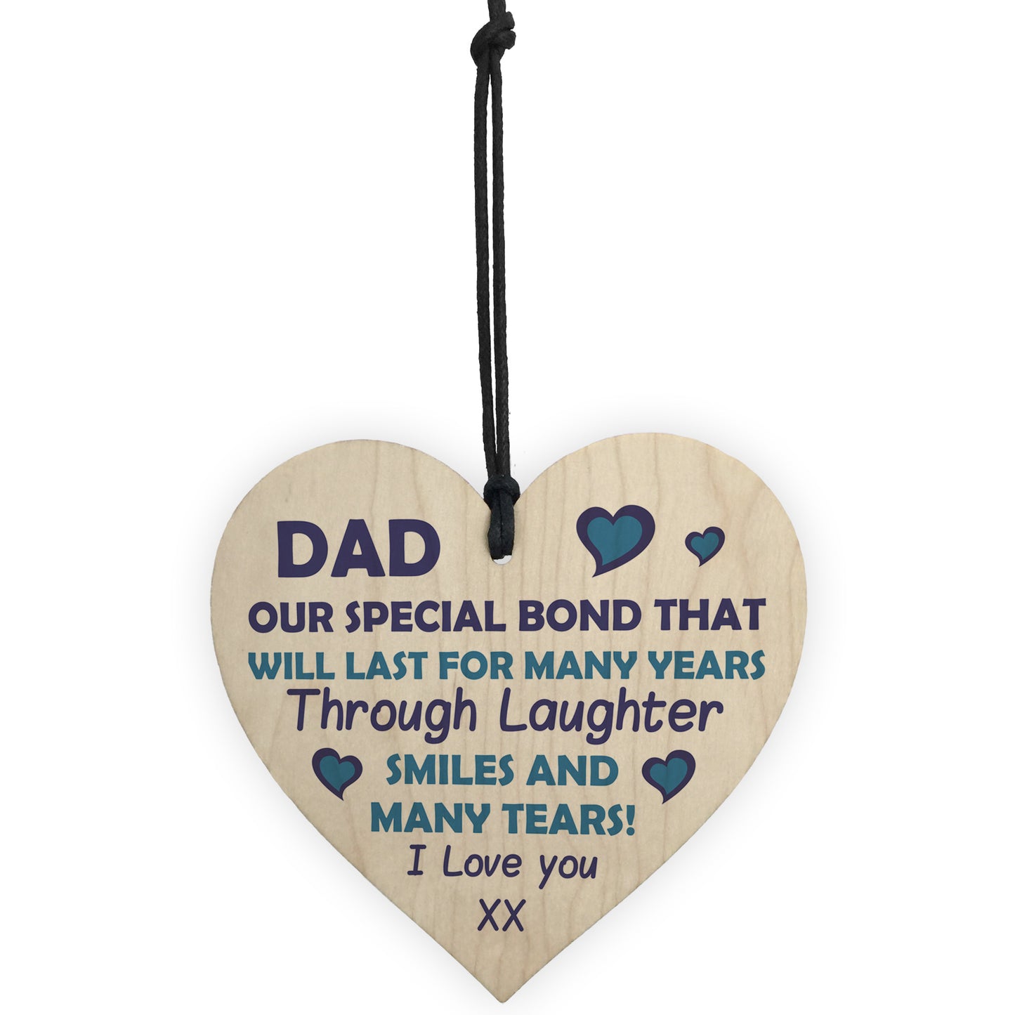 Dad Gift Poem Wood Heart Fathers Day Gifts For Dad From Daughter