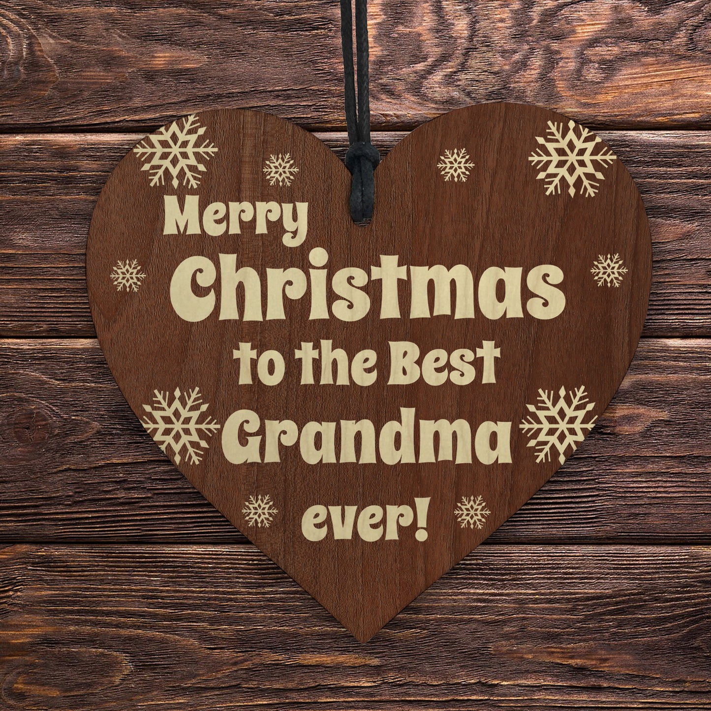 Grandma Christmas Wooden Plaque Gifts From Grandchildren