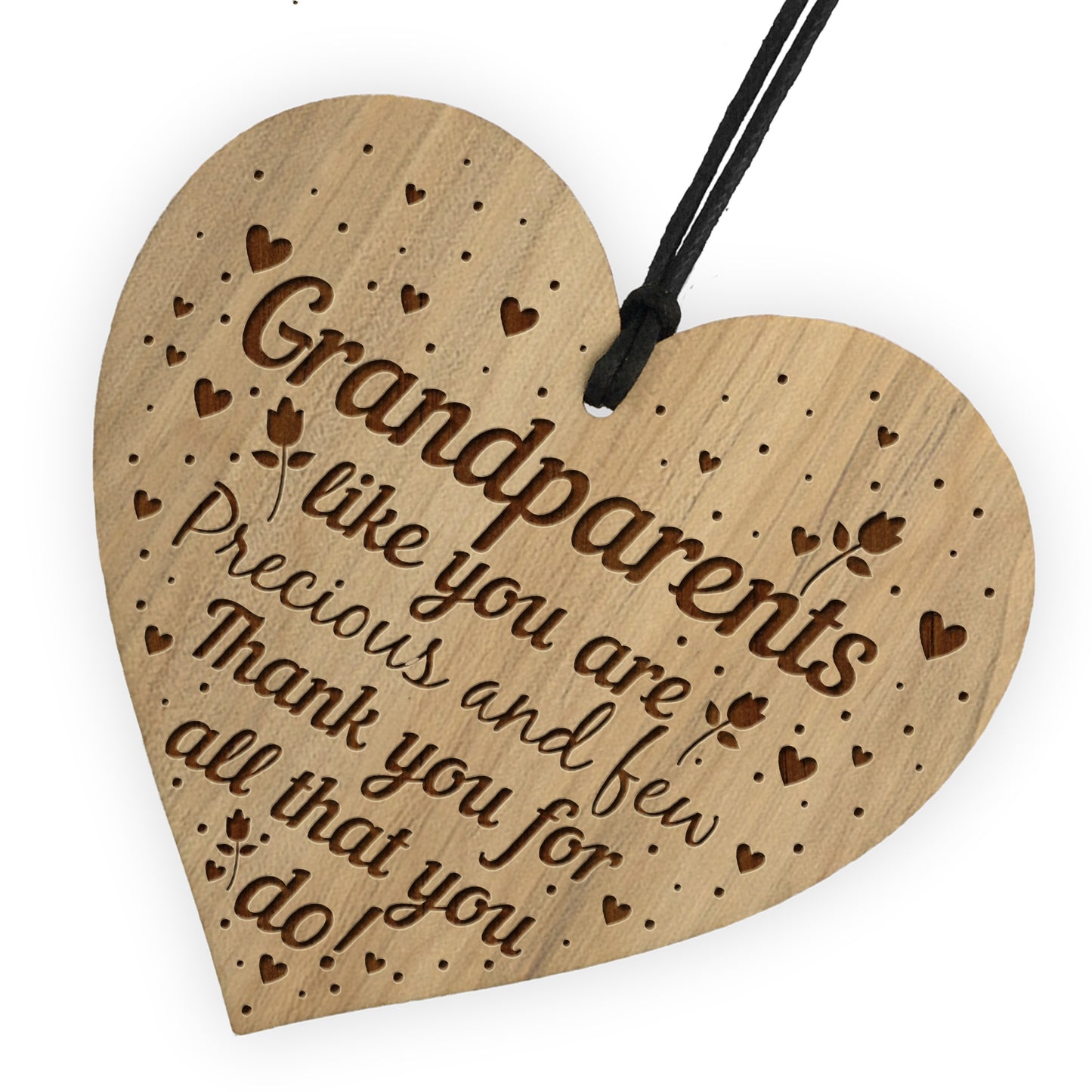 Gift For Grandparents Plaque Nan Gift Grandad Engraved Heart