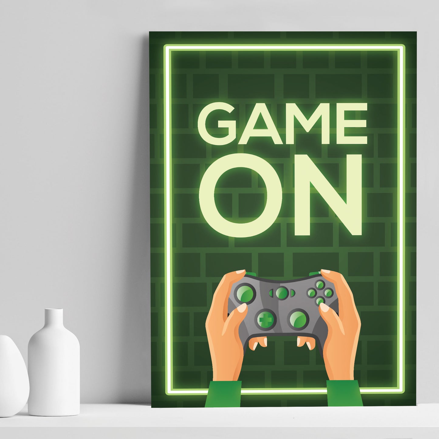 Novelty Gaming Print For Games Room Boys Bedroom Wall Art