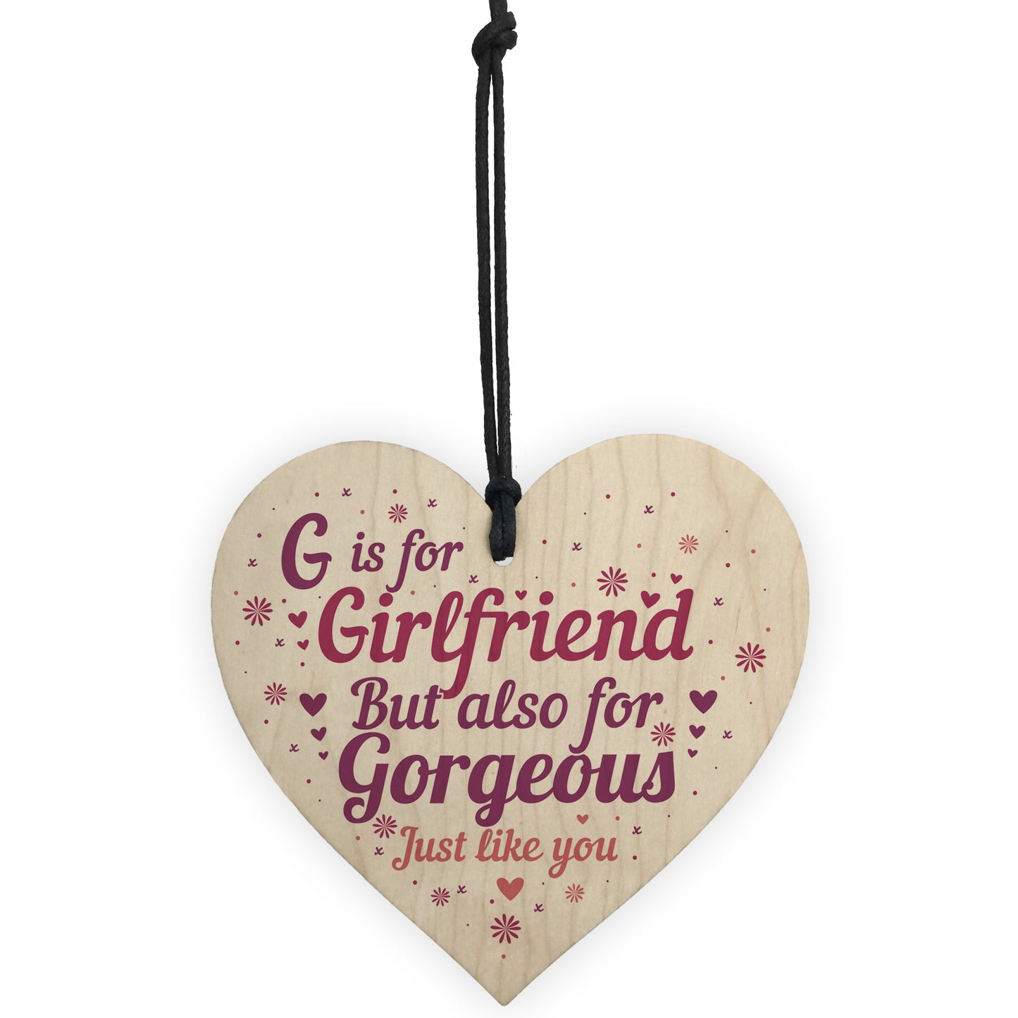 Girlfriend Boyfriend Gifts Wood Heart Relationship Anniversary