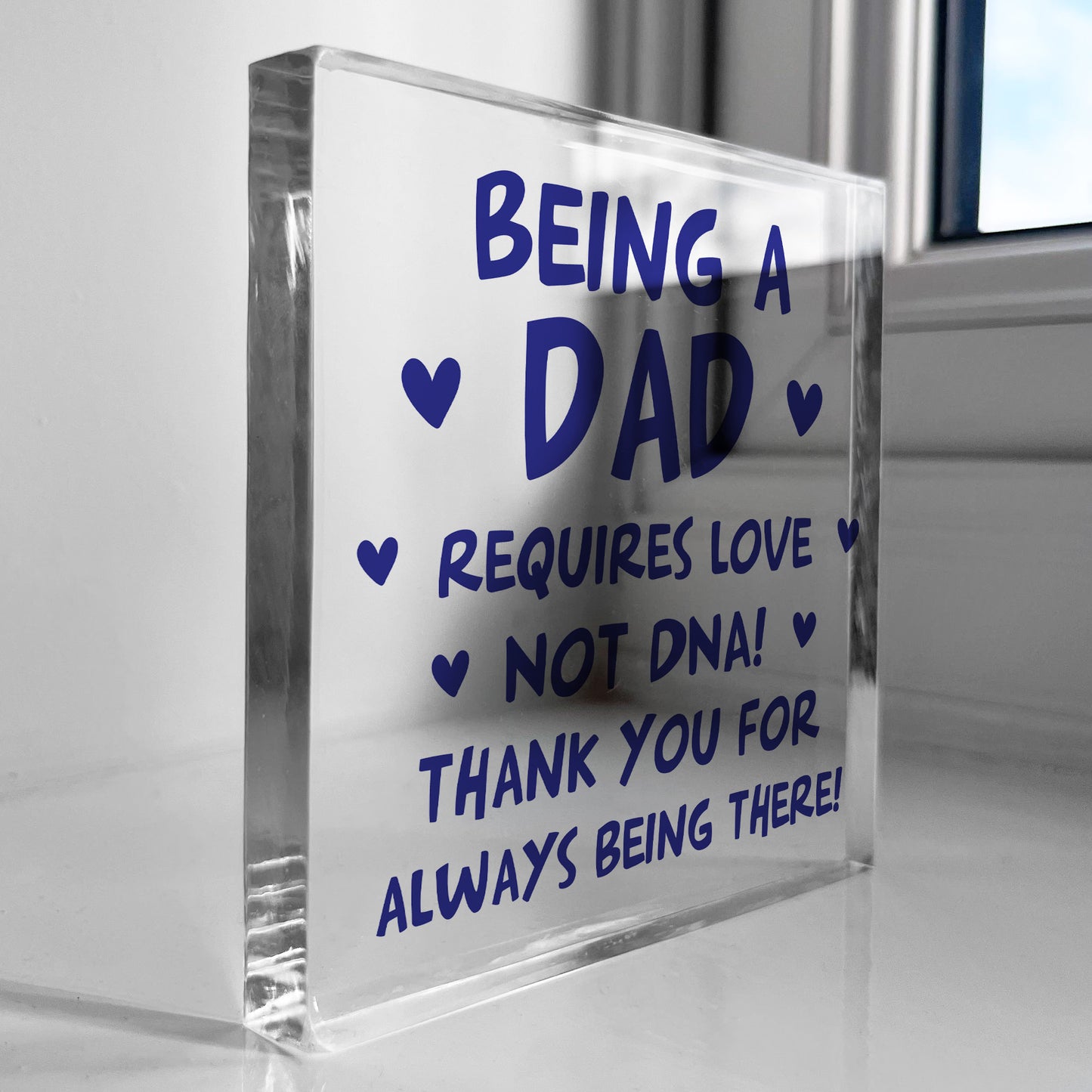 Step Dad Birthday Christmas Gift Acrylic Block Thank You Gifts