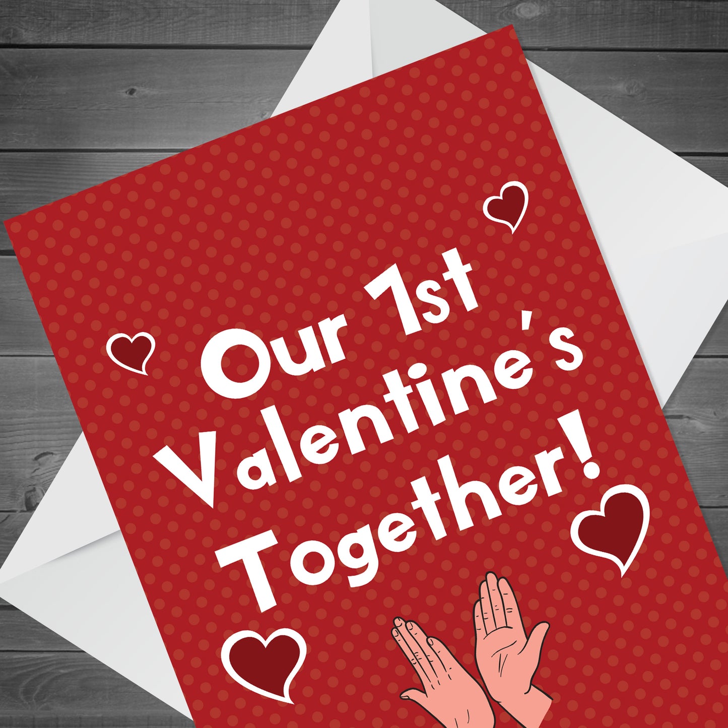 Our First 1st Valentines Card For Him Her Boyfriend Girlfriend