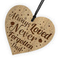 Beautiful Memorial Plaque For Dad Engraved Heart Dad Gift