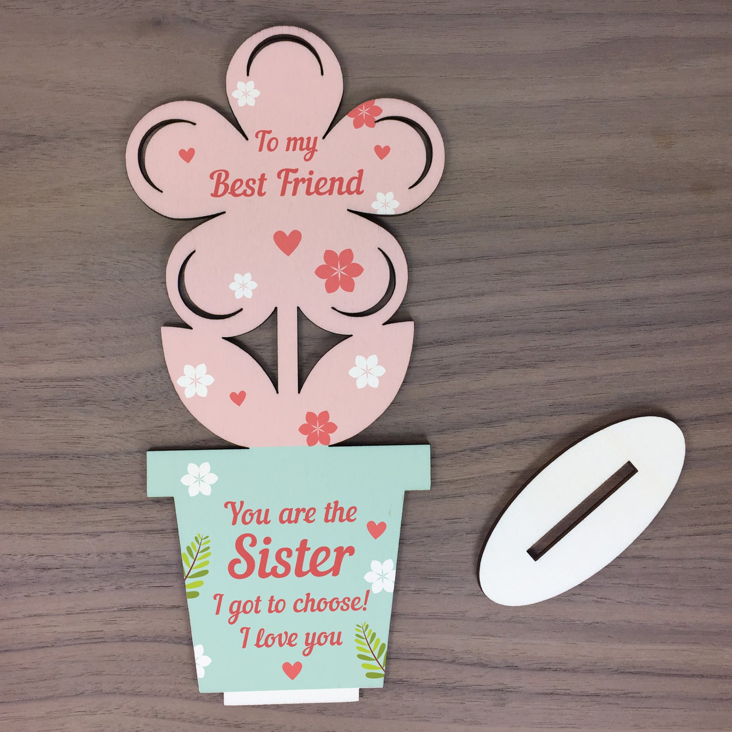 Best Friend Gifts Sister Gifts Wooden Flower Friendship Gift