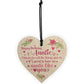 Auntie Gifts For Birthday Shabby Chic Wood Heart Best FRIEND