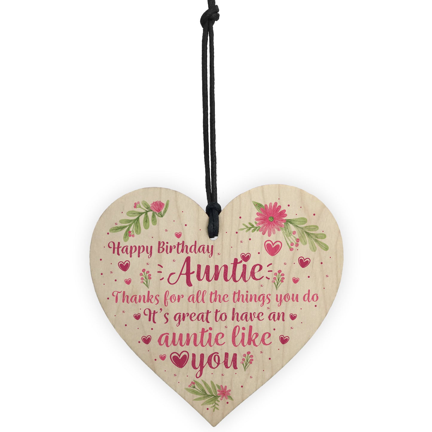 Auntie Gifts For Birthday Shabby Chic Wood Heart Best FRIEND