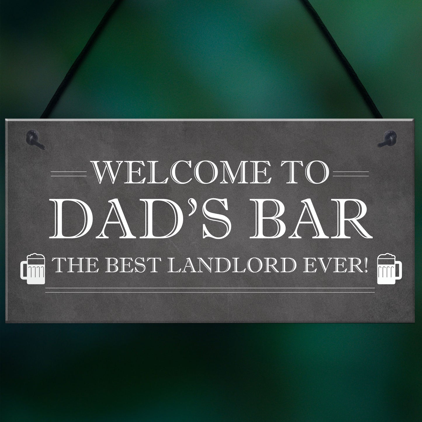Welcome Home Bar Sign PERSONALISED Best Landlord Pub Sign