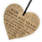 FUNNY Gift For Dad Birthday Christmas Engraved Heart Dad Gift