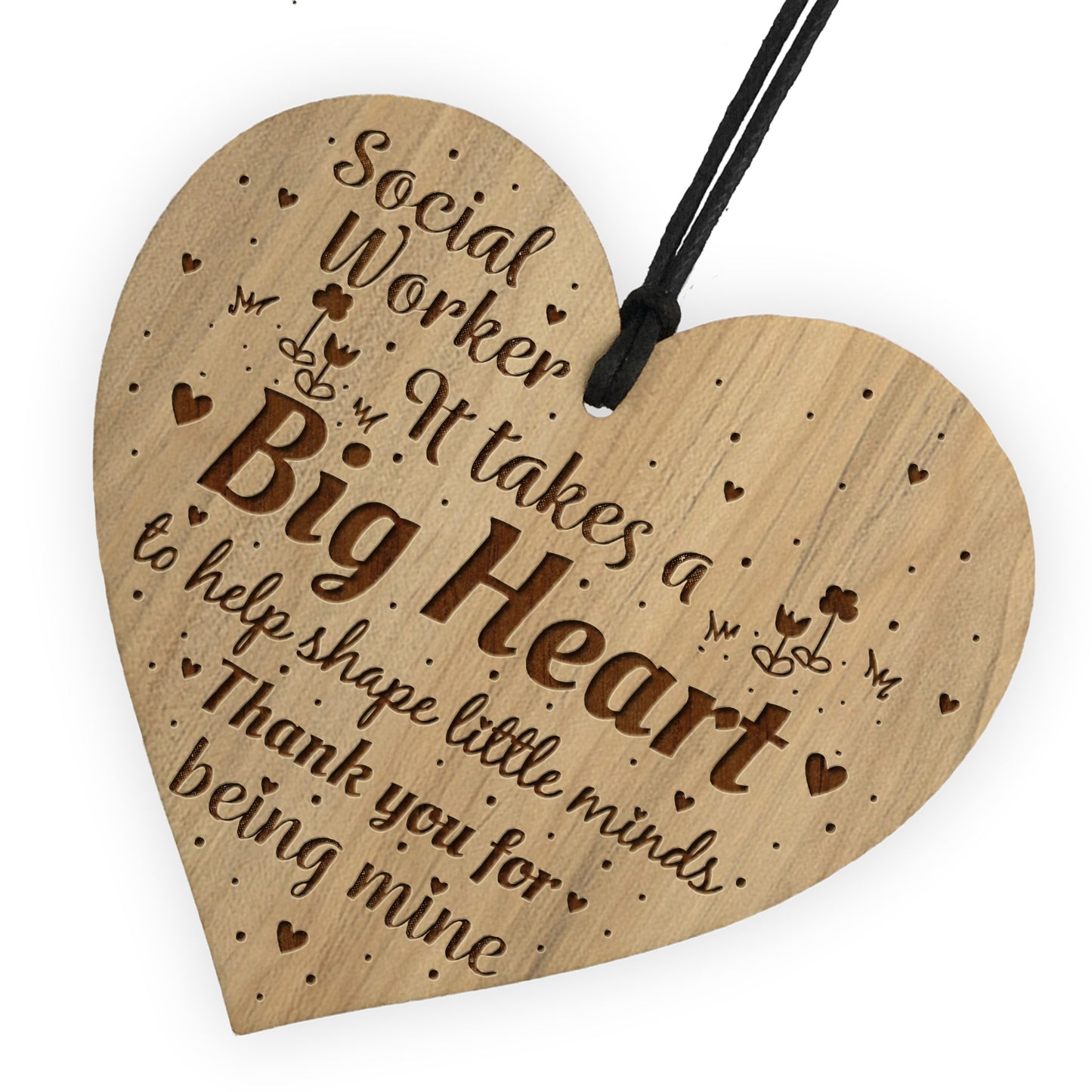 Social Worker Gift Thank You Gift For Him Her Engraved Heart
