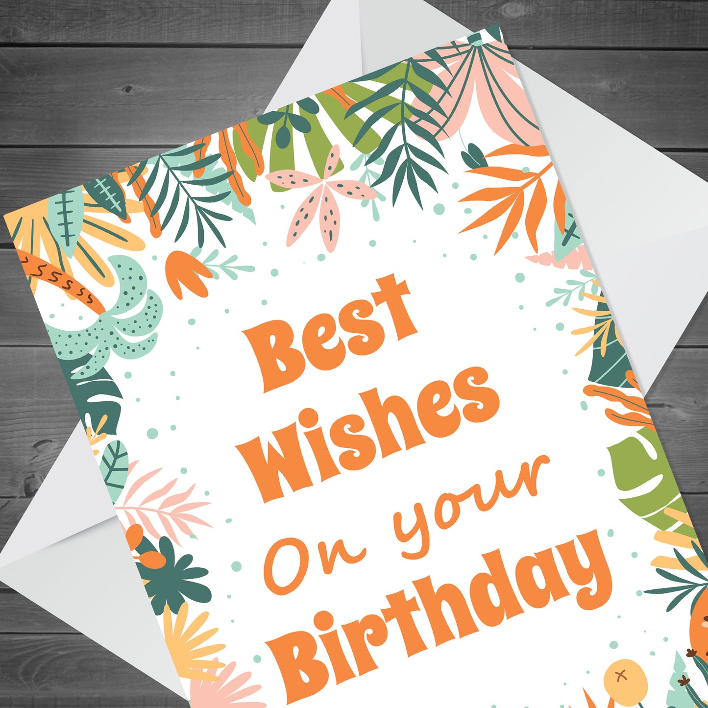 Best Wishes Birthday Card Cute Floral Happy Birthday Cards