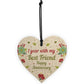 1st Wedding Anniversary Gift For Husband Wife Wooden Heart Gifts