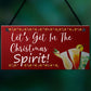 Funny Home Bar Sign Christmas Decoration Alcohol Gift For Family