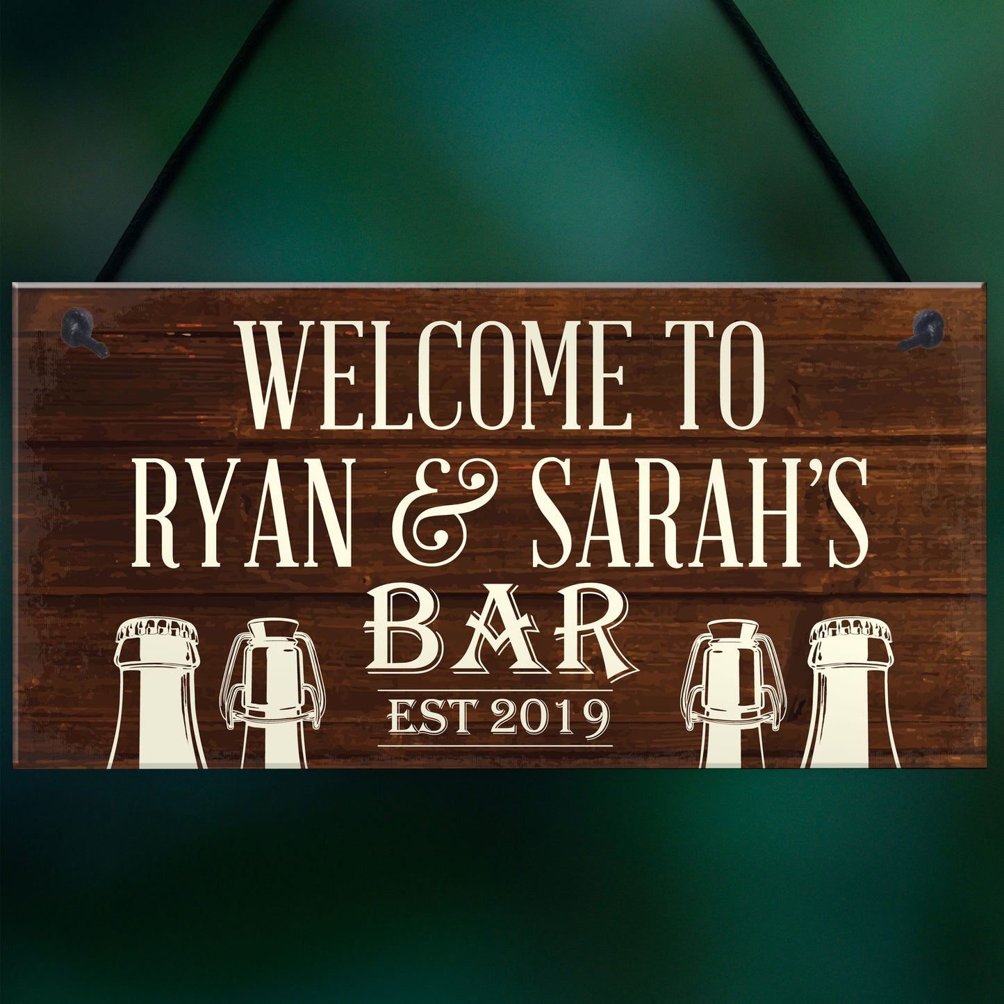 PERSONALISED Bar Sign Garden Sign Shed Plaque Man Cave Sign Gift