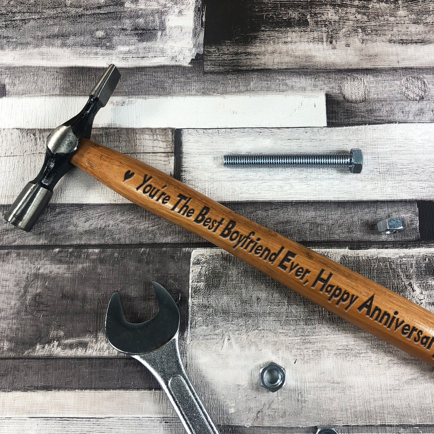 Engraved Hammer Gift For Boyfriend Husband Anniversary Gifts