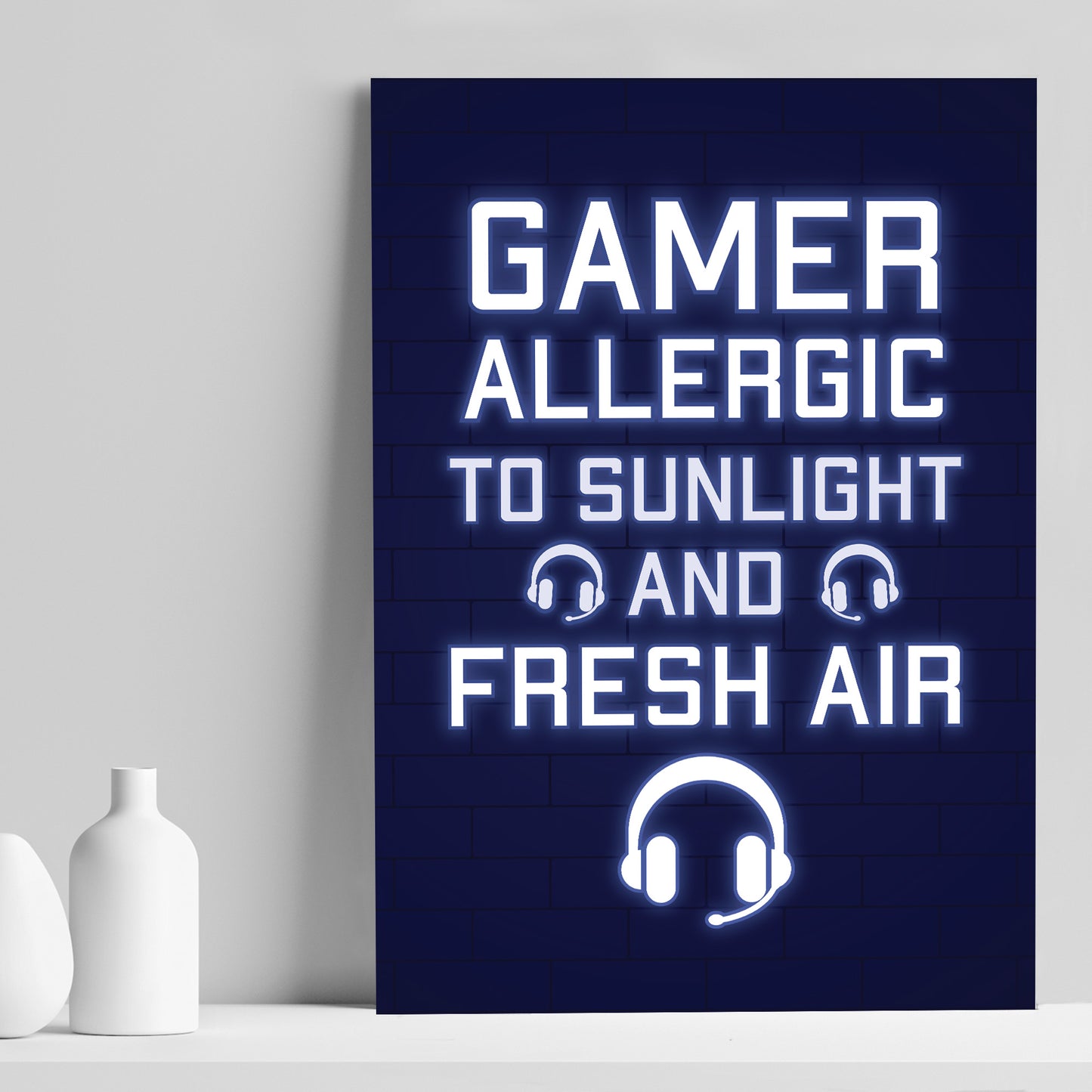 Gamer Funny Games Room Print Christmas Birthday Gift For Son