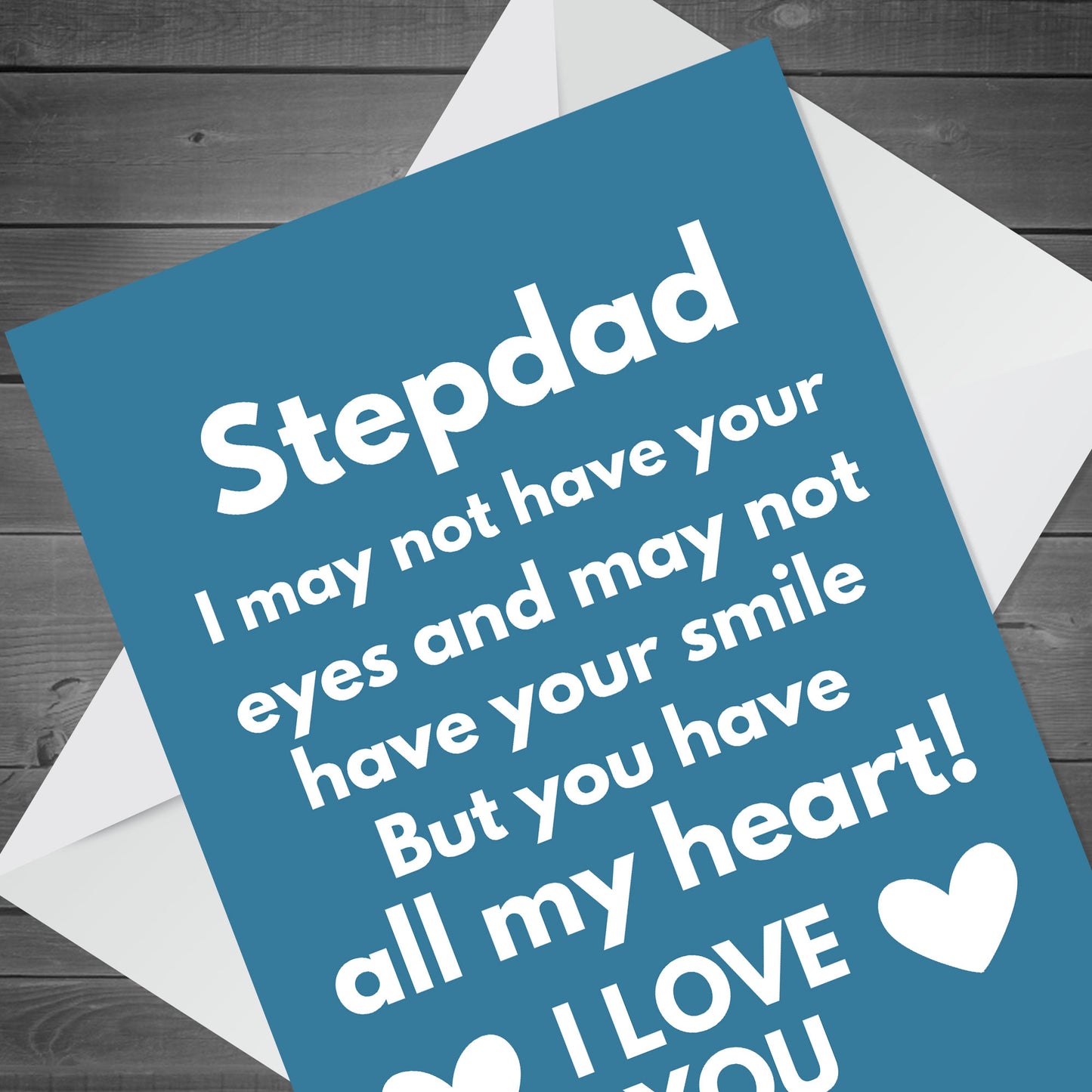 Stepdad Fathers Day Birthday Card Novelty Greetings Card