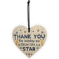 Thank You Wood Heart Gift For Teacher Assistant Nursery Teacher