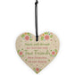 Best Friend Birthday Christmas Heart Sentiment Friendship Gift