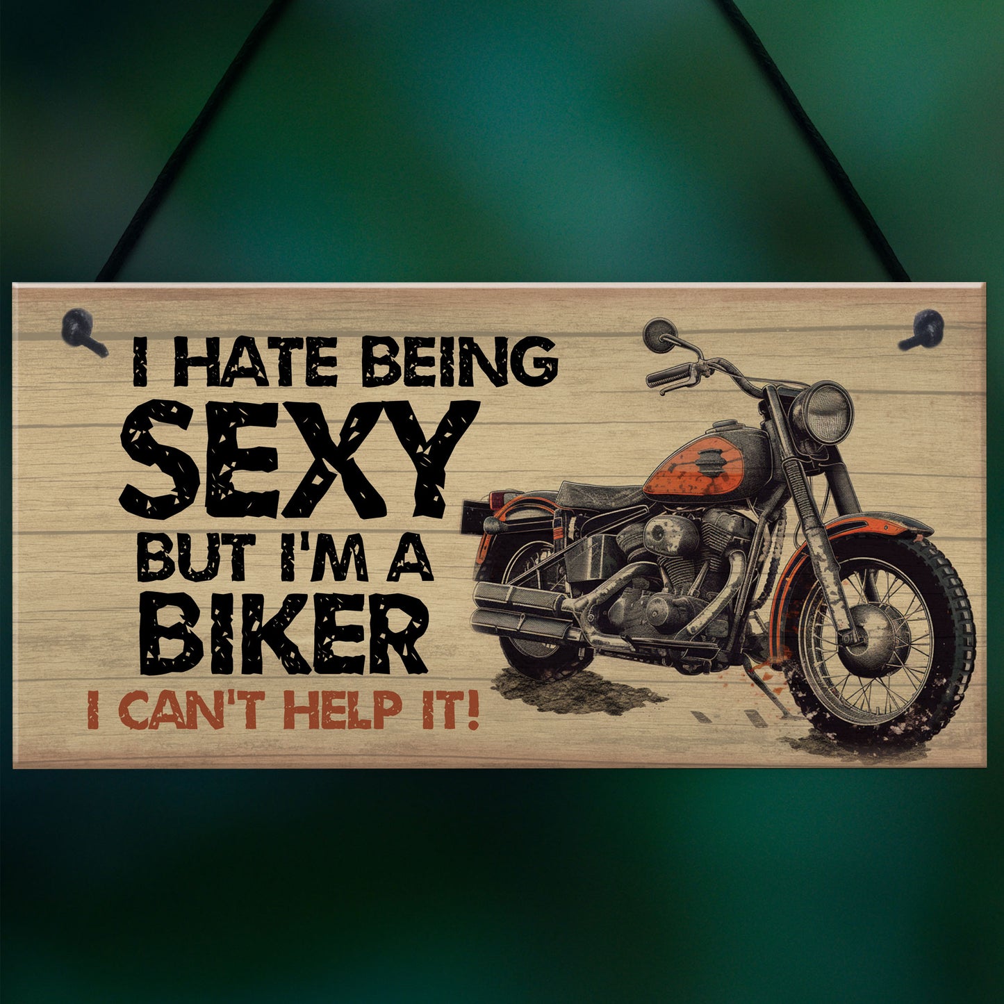 Funny Motorbike Motorcycle Sign Biker Dad Gift For Him Man Cave