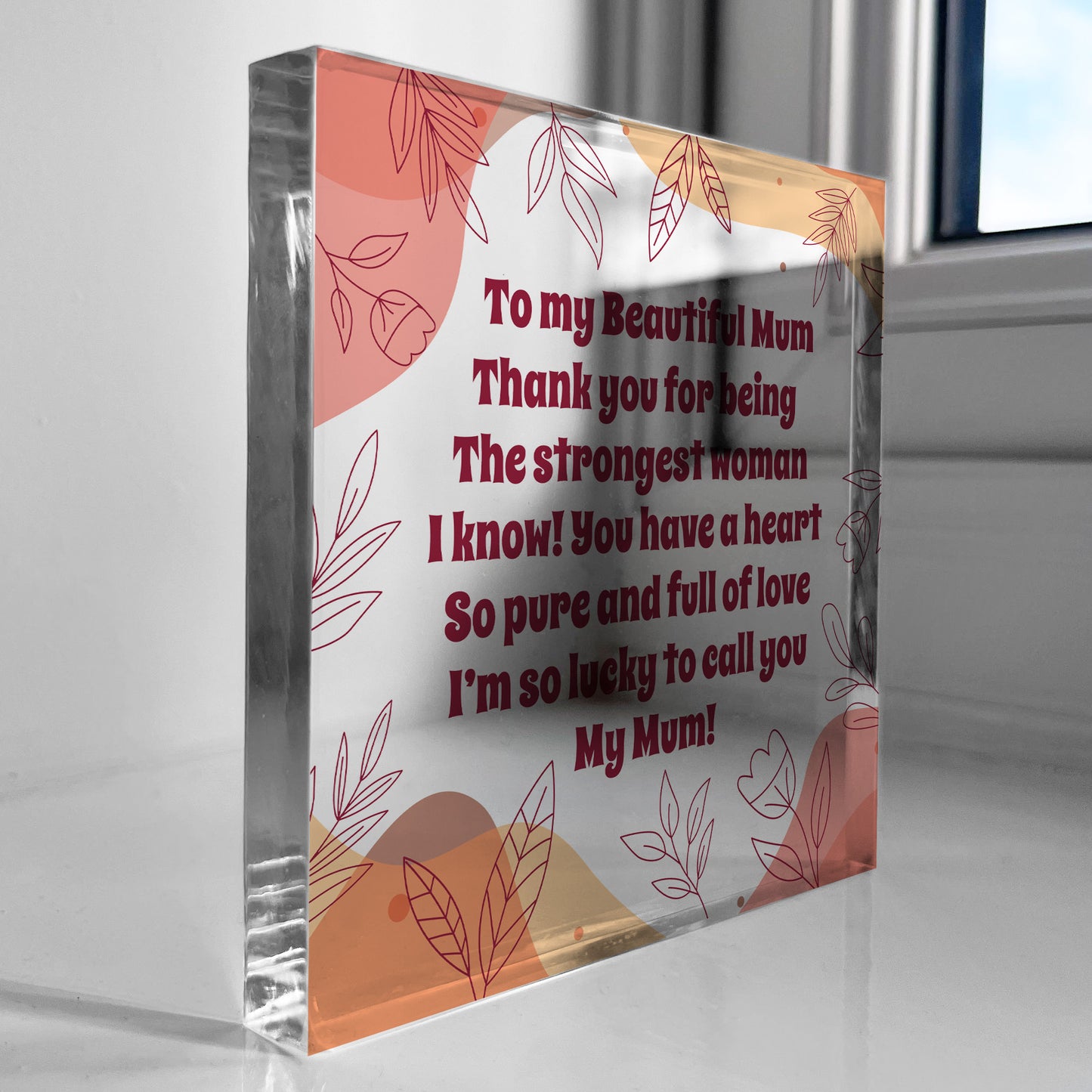 Mum Gift For Birthday Christmas Acrylic Block Special Mum Gifts