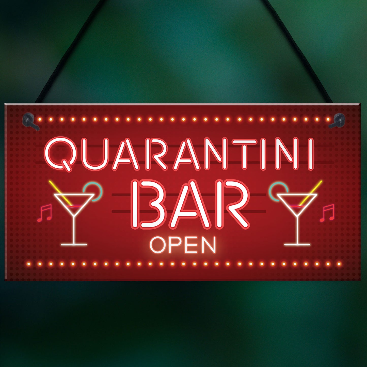 Novelty Home Bar Signs QUARANTINE Gifts For Man Cave Bar Signs