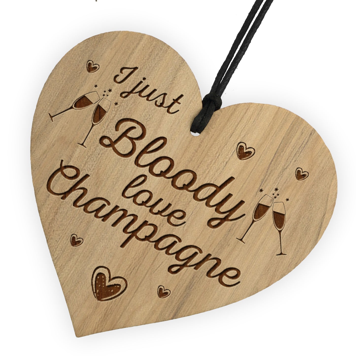 Funny Friendship Gift Bar Sign Hanging Wooden Heart Wall Sign