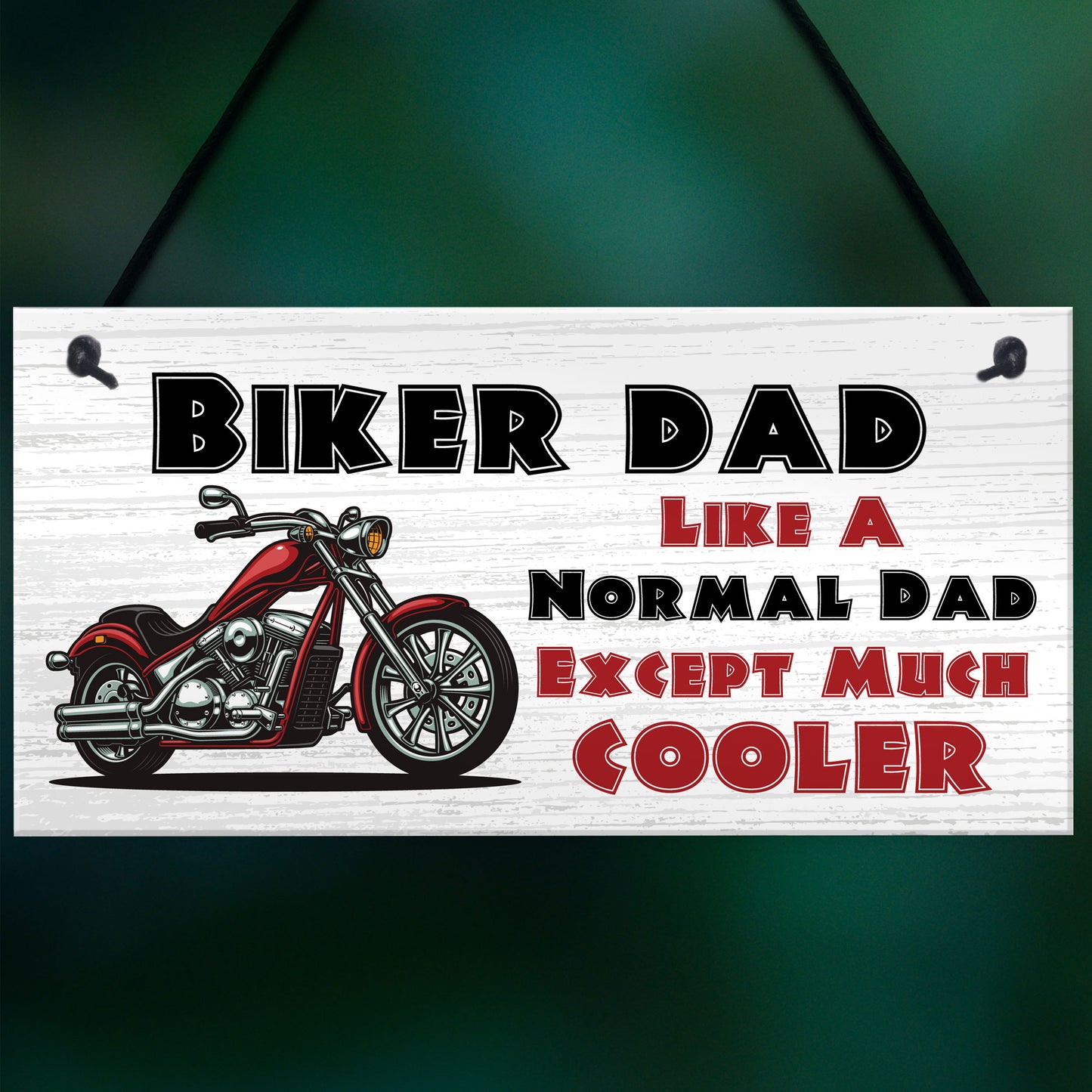 Funny Biker Dad Sign Biker Gift Dad Gift For Birthday Christmas