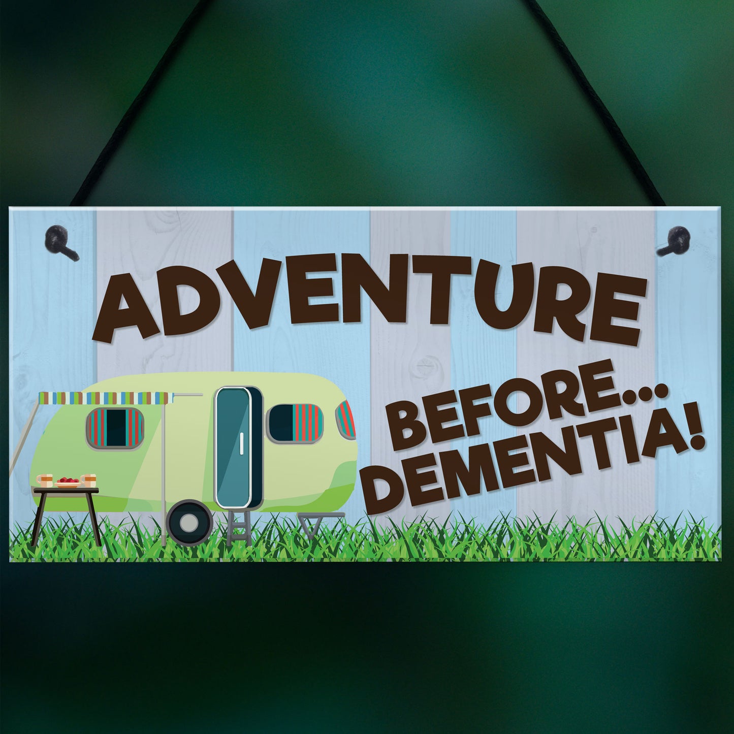 Adventure Before Dementia Novelty Hanging Plaque Retirement Gift