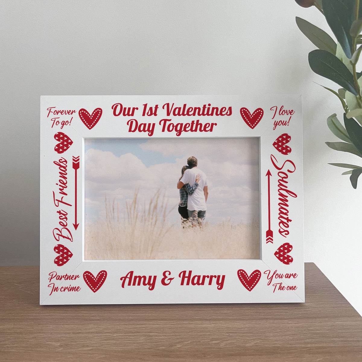 Personalised Photo Frame Gifts For 1st Valentines Gift