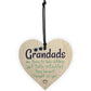 Funny Sign Grandad Birthday Gift Heart Wall Plaque Fathers Day