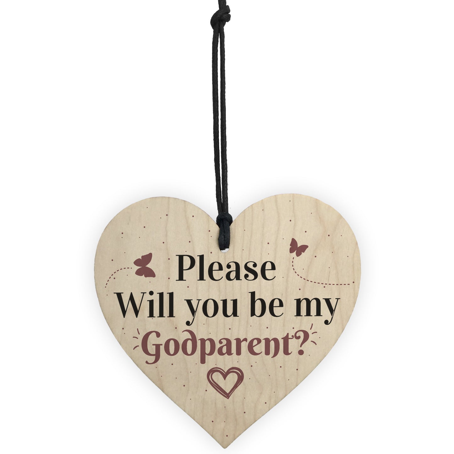Handmade Godparent Asking Gift For Christening Special Keepsake