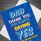 Funny Birthday Card And Gift For Dad Novelty Fathers Day Gifts