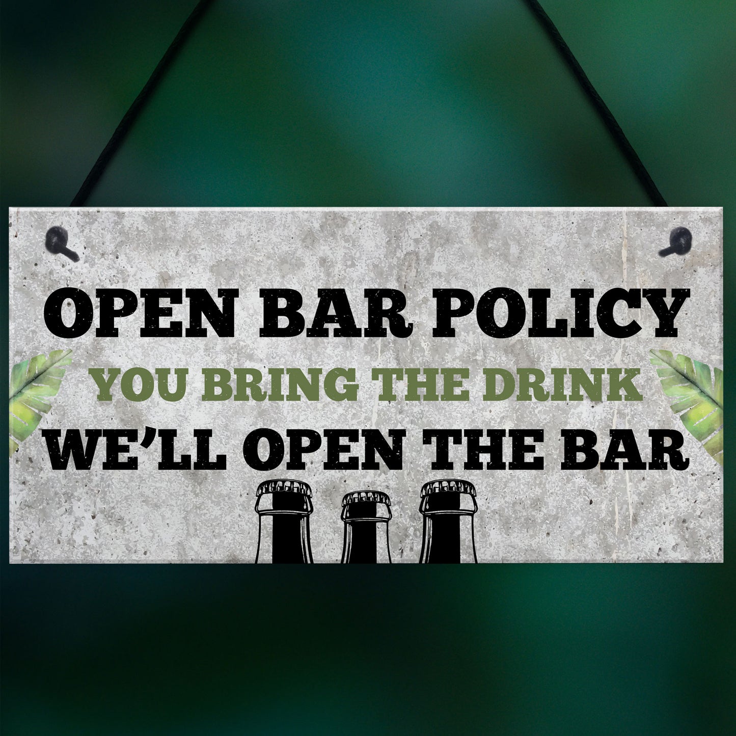 Novelty Home Bar Sign Alcohol Gift Gin Vodka Beer Gift Man Cave