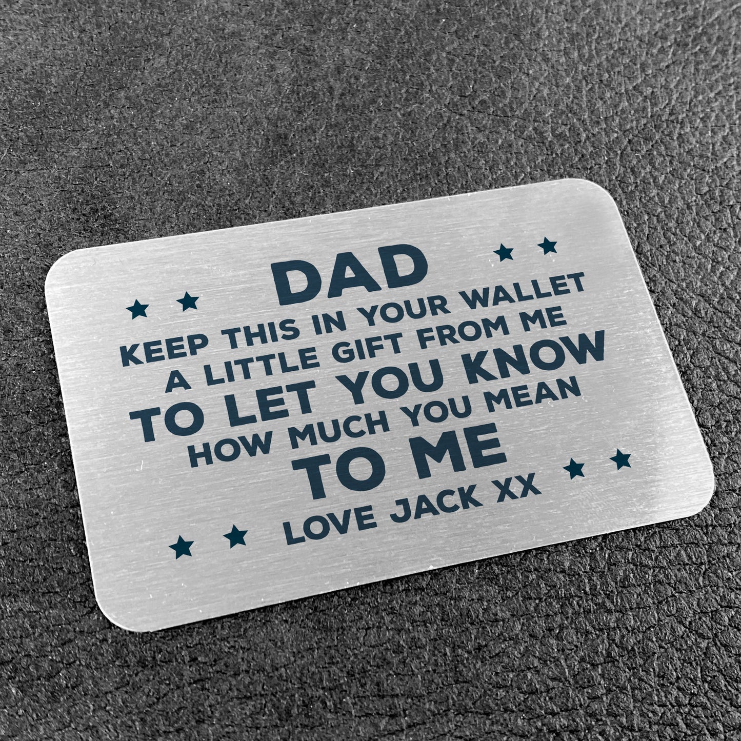 Novelty Gift For Dad From Daughter Son Personalised Insert