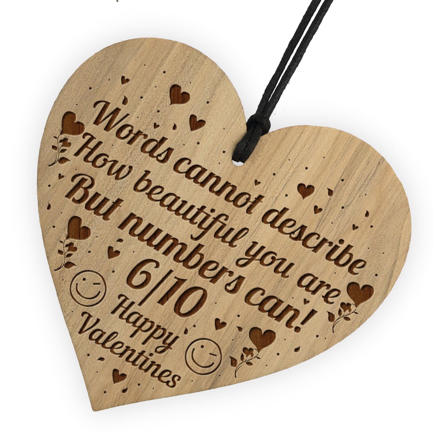 Funny Rude Valentines Present Engraved Heart Husband Wife Gifts