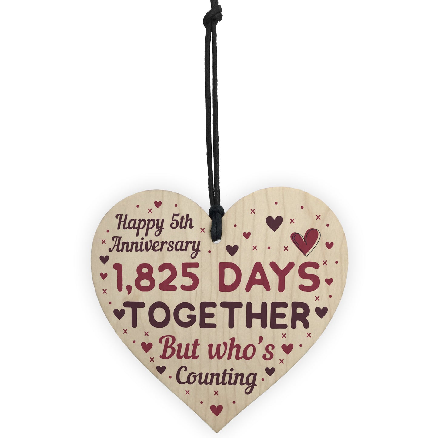 Handmade Wood Heart Gift To Celebrate 5th Wedding Anniversary