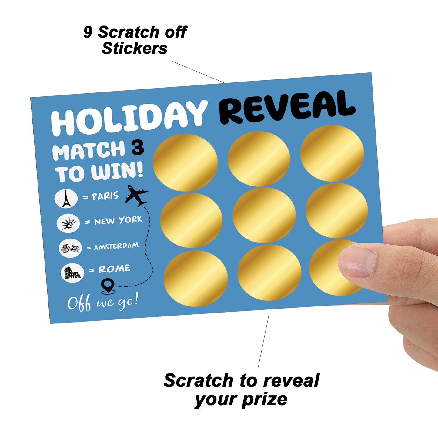 Holiday Reveal Scratch Card Surprise Rome Edition Gift For Him