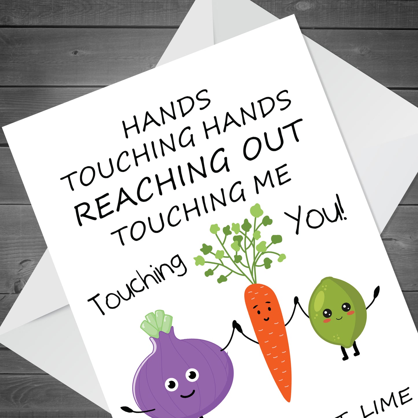 Swede Carrot Lime Sweet Funny Birthday Card Card for Caroline