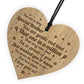 BROTHER GIFT Engraved Wood Heart Birthday Christmas Gift